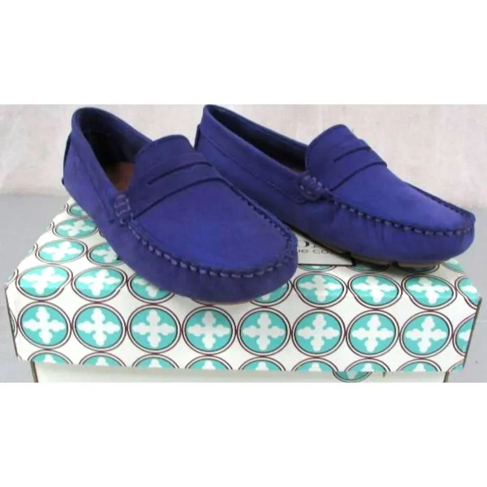 New in Box Charleston Shoe Co Kid's Tradd Purple Penny Loafers Size 2